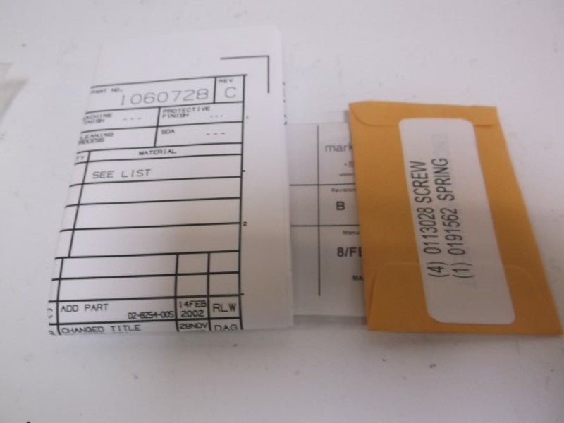 MARKEM IMAJ 1060728 SPRING LINK PLATE ASSEMBLY  NSNP IN A BAG
