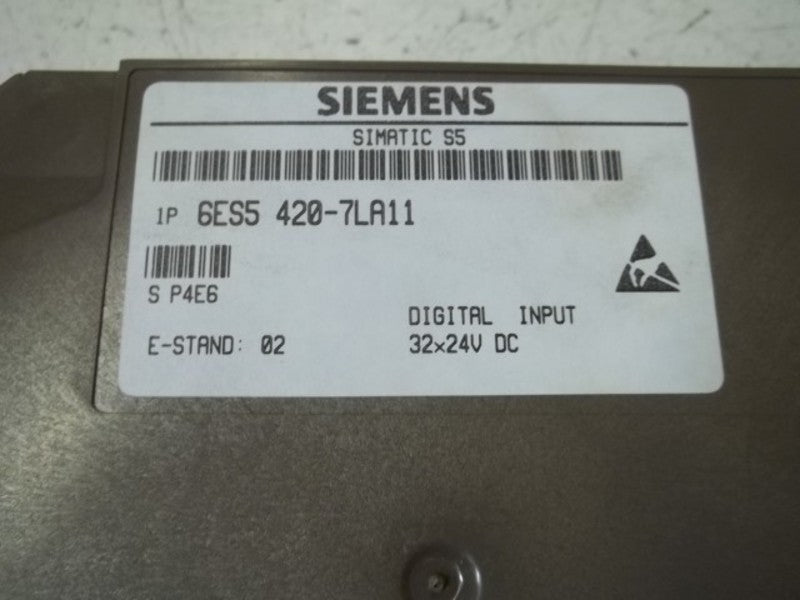 SIEMENS 6ES5 420-7LA11 DIGITAL INPUT MODULE  NSMP