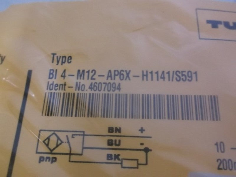 TURCK BI 4-M12-AP6X-H1141/S591 WELGUARD SENSOR  FACTORY BAG