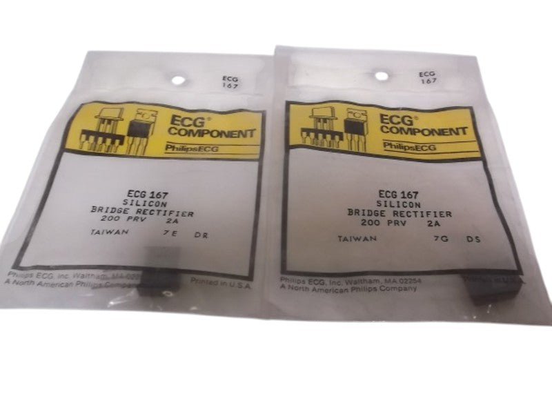LOT OF 2 ECG 167 BRIDGE RECTIFIER NSNP IN A BAG