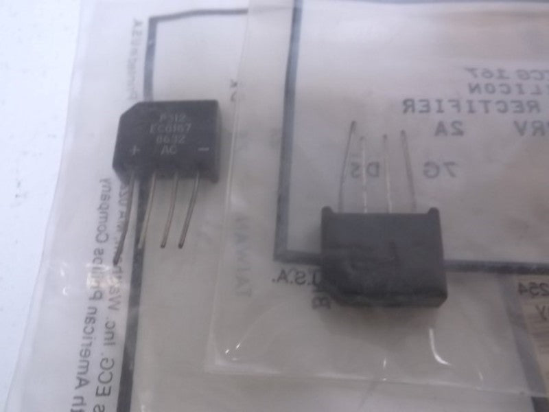LOT OF 2 ECG 167 BRIDGE RECTIFIER NSNP IN A BAG