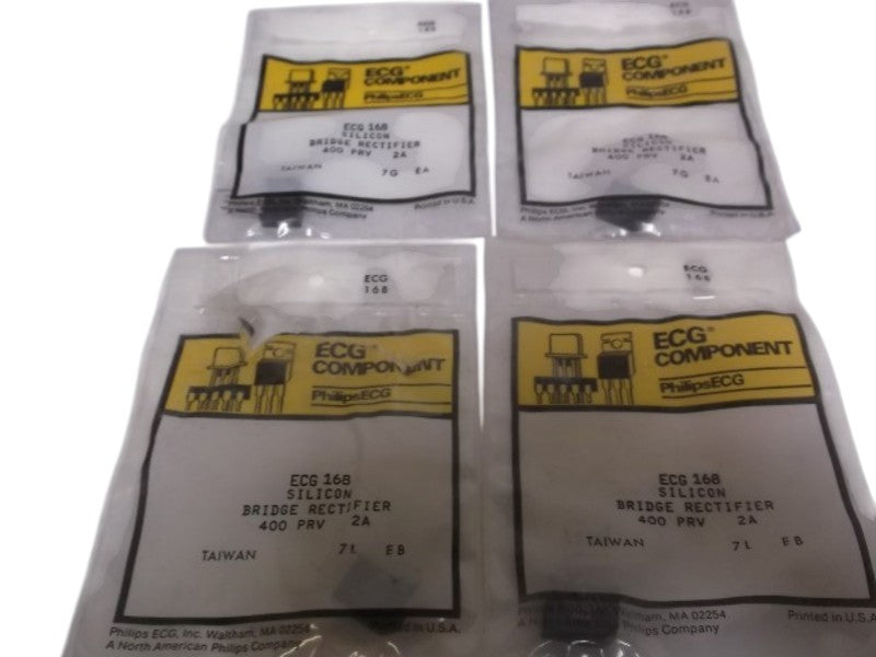 LOT OF 4 ECG 168 RECTIFIER BRIDGE SINGLE PHASE FACTORY BAG