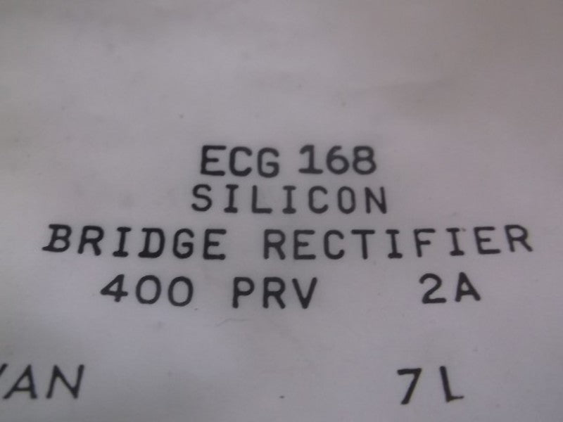 LOT OF 4 ECG 168 RECTIFIER BRIDGE SINGLE PHASE FACTORY BAG