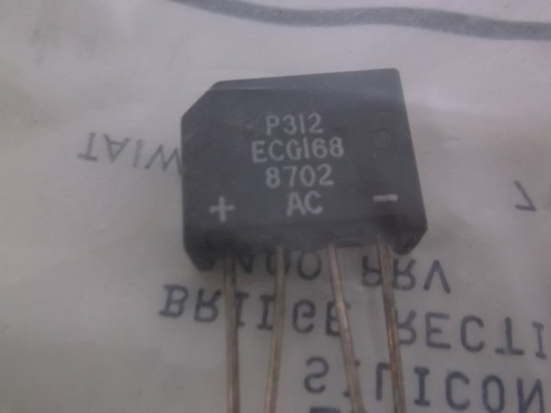 LOT OF 4 ECG 168 RECTIFIER BRIDGE SINGLE PHASE FACTORY BAG