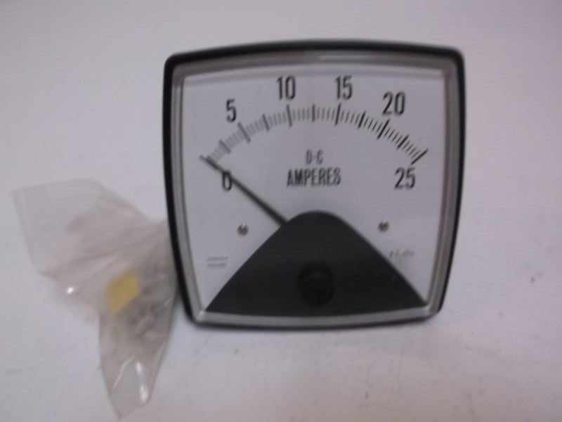 CROMPTON 01AA NJNJ PANEL METER 0-25 DC AMPERES  NSMP