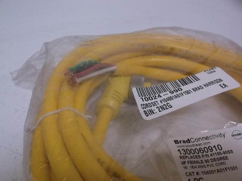 BRAD CONNECTIVITY 104001A01F1501 41186-90SS * NEW IN BAG *