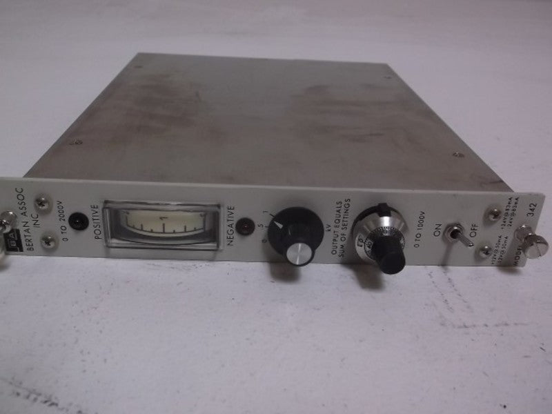 BERTAN ASSOC MODEL 342 POWER SUPPLY  NSNP