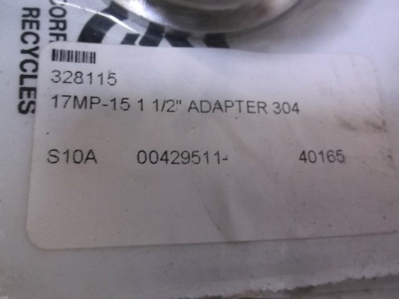 LOT OF 5 DIXON 17MP-15 1 1/2" CLAMP X THREAD ADAPTER NSNP