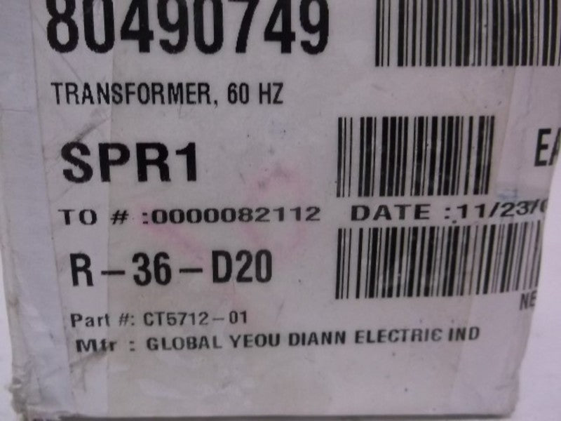 AMIGO CT5712-01 TRANSFORMER 120VAC  NSNP