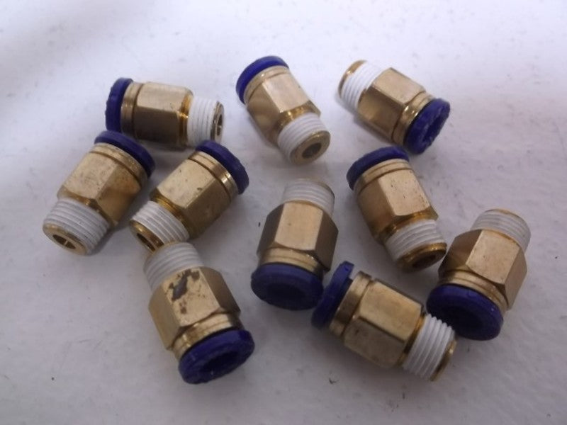 LOT OF 10 TEMPLEX 00010 PORT CONNECTOR .25" NSNP