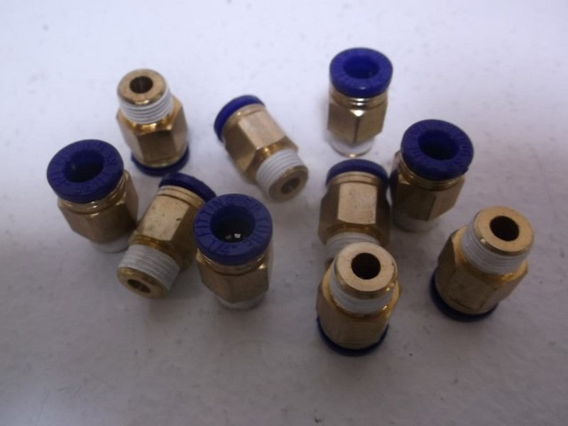 LOT OF 10 TEMPLEX 00010 PORT CONNECTOR .25" NSNP