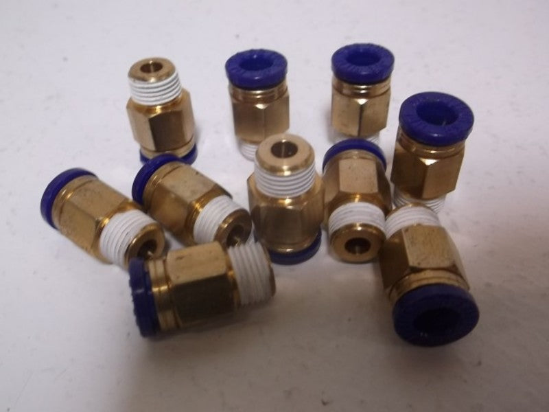 LOT OF 10 TEMPLEX 00010 PORT CONNECTOR .25" NSNP