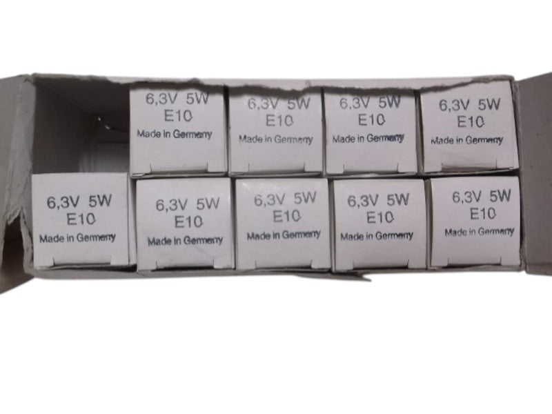 LOT OF 9 E10 MINIATURE LIGHT BULB 5W NSMP