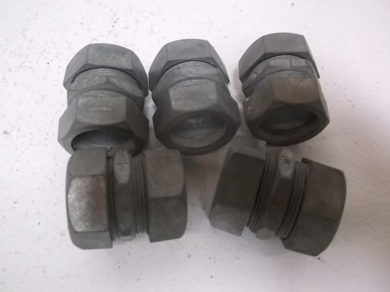 LOT OF 5 THOMAS & BETTS 5220 COUPLING COMPRESSION 3/4" NSNP