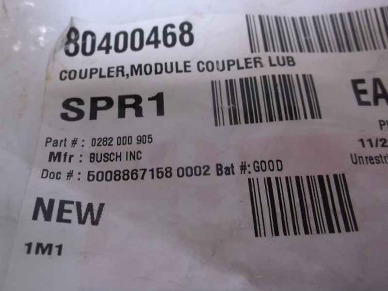 BUSCH 0282-000-905 MODULE COUPLER LUB  NSNP