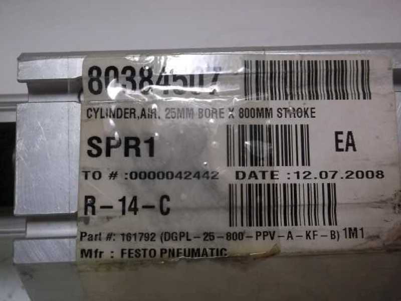 FESTO DGPL-25-800-PPV-A-KF-B AIR CYLINDER 25MM BORE  UNMP