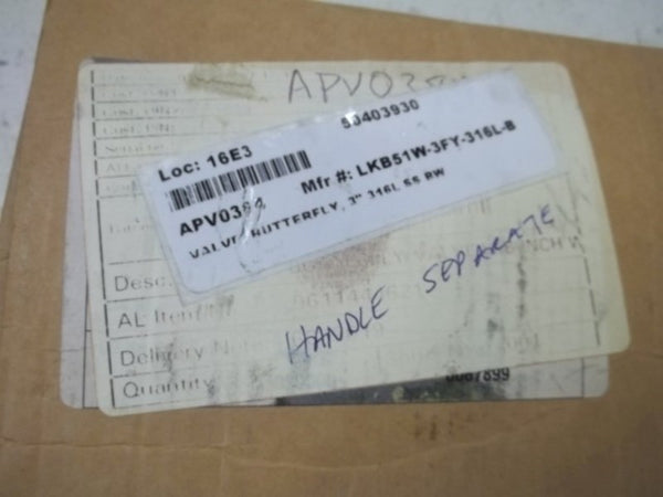 ALFA LAVAL ISO76 316L C BUTTERFLY VALVE  NSMP