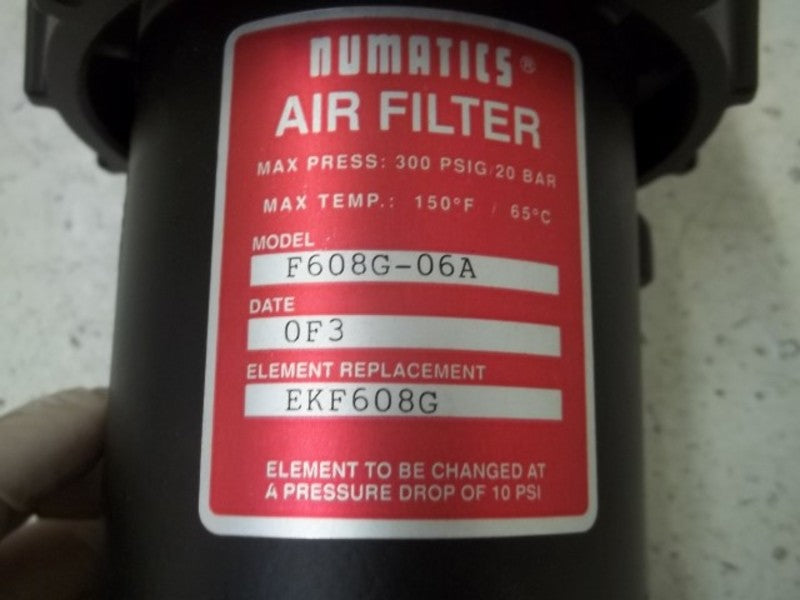 NUMATICS F608G-06A AIR FILTER  UNMP