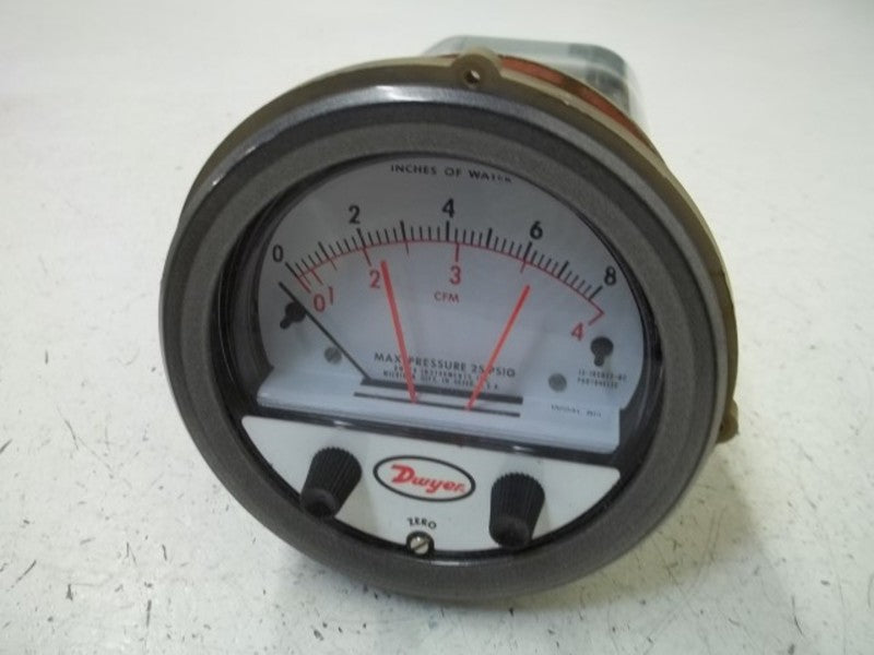 DWYER 195022-00 PRESSURE SWITCH/GAGE 0-8  NSMP