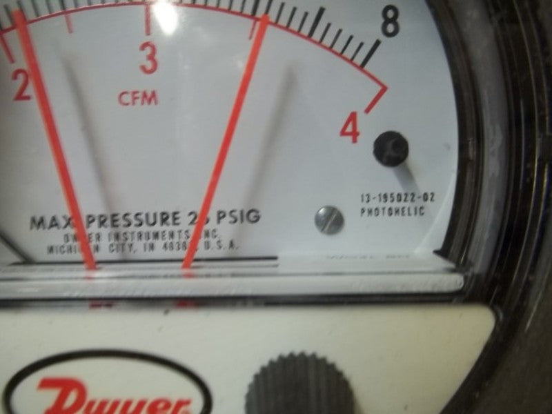 DWYER 195022-00 PRESSURE SWITCH/GAGE 0-8  NSMP