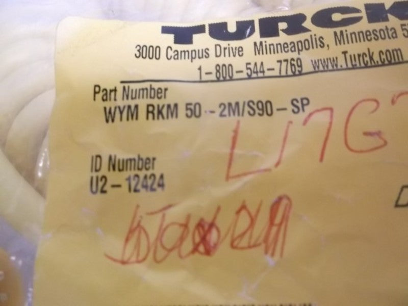TURCK WYMRKM50-2M/S90-SP MINIFAST MOLDED CORDSET  NSMP