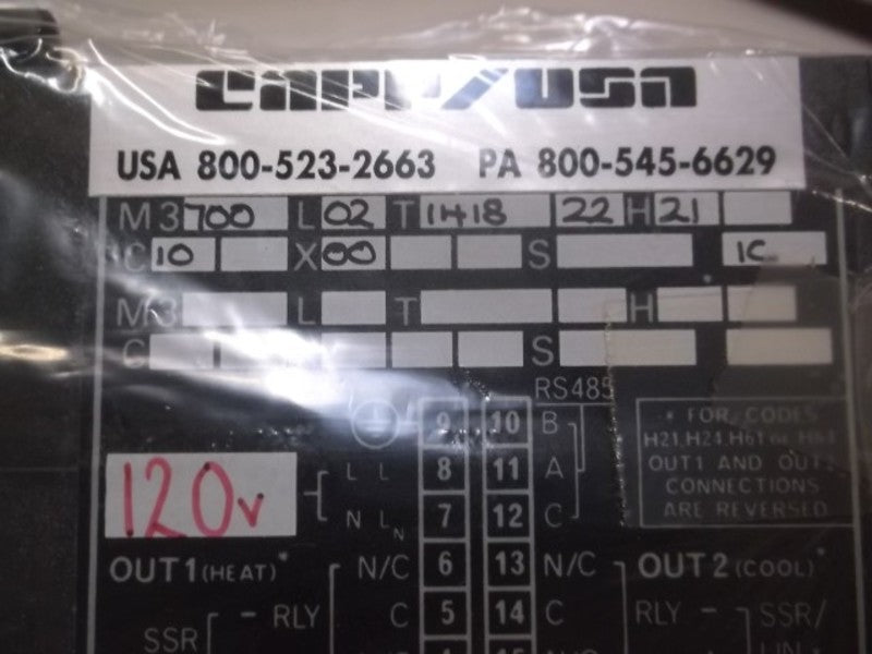 WEST INSTRUMENTS  M3700 TEMPERATURE CONTROL  NSMP