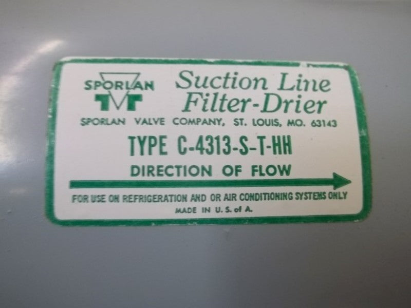 SPORLAN C-4313-S-T-HH SUCTION LINE FILTER-DRIER  UNMP