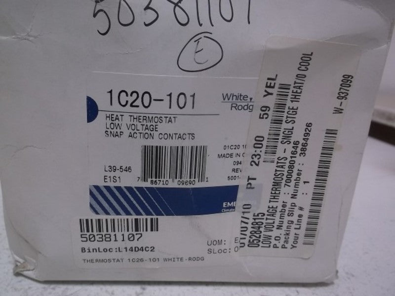WHITE-RODGERS IC20-101 VERT-STAT 24V SINGLE STAGE  NSMP