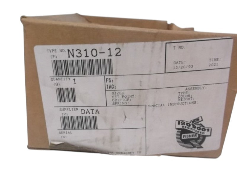 FISHER N310-12  VALVE  NSMP