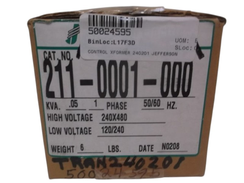 JEFFERSON ELECTRIC  211-0001-000 POWERFORMER OUTDOOR TYPE 3R UL  NSMP