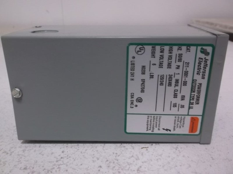 JEFFERSON ELECTRIC  211-0001-000 POWERFORMER OUTDOOR TYPE 3R UL  NSMP