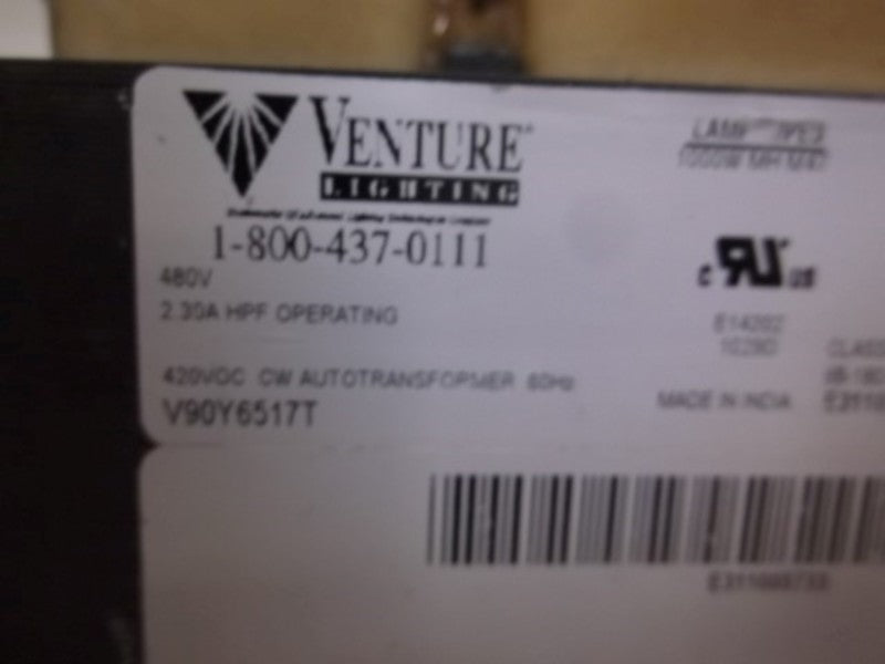 VENTURE LIGHTING V90Y6517T BALLAST 1000W (AS PICTURED)  NSNP