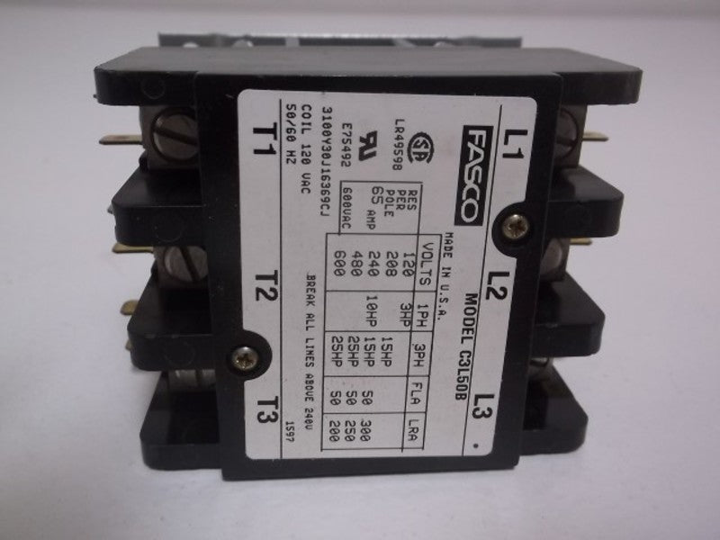 FASCO 3100Y30J16369CJ MAGNETIC CONTACTOR DEFINITE PURPOSE  NSMP