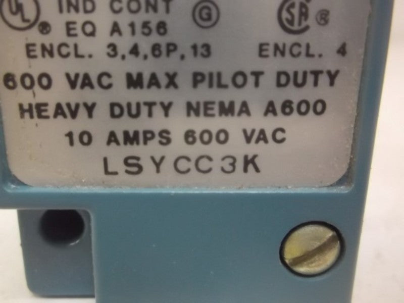 MICRO SWITCH LSYCC3K  NSMP