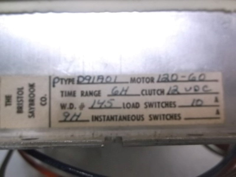 BRISTOL D91A0106H TIMER 120 VAC  NSNP