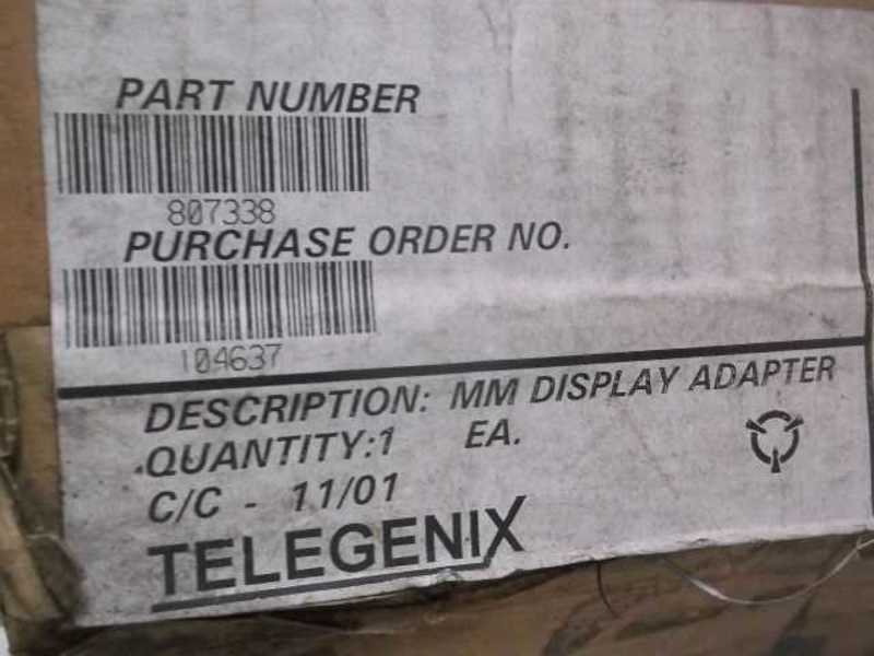 TELEGENIX 807338 MM DISPLAY ADAPTER  NSMP