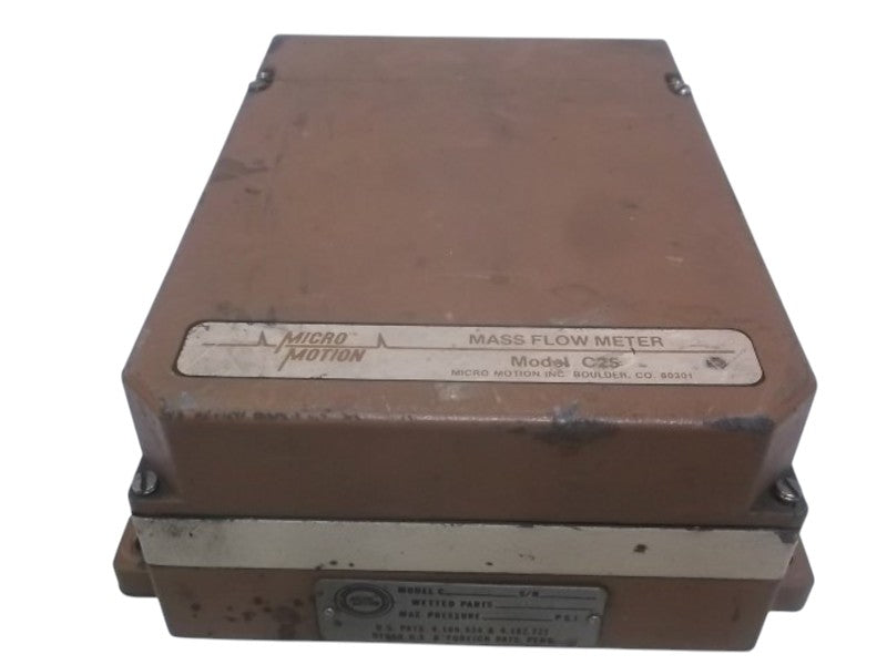 MICRO MOTION C25AF MASS FLOW METER 1000 PSI  UNMP