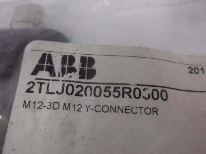 LOT OF 2 JOKAB 2TLJ020055R0300 M12-3D M12 Y-CONNECTOR  NSNP IN A BAG