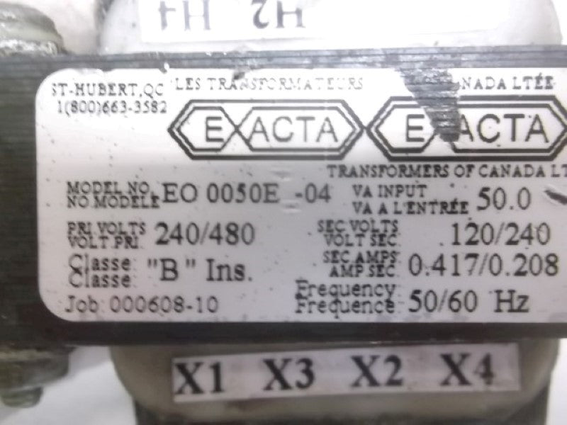 EXACTA EO-0050E-04 TRANSFORMER 240/480V  UNMP