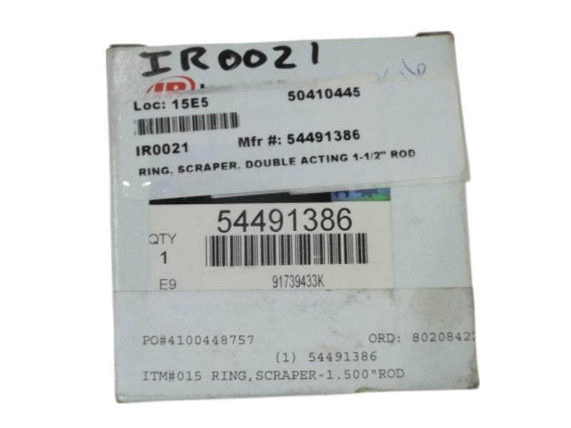 INGERSOLL RAND 54491386 OIL SCRAPPER RING  NSMP