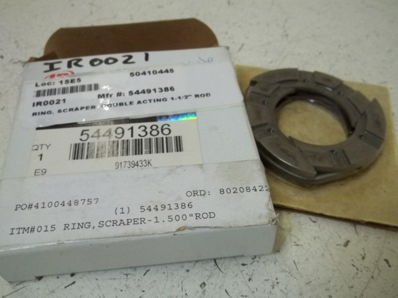 INGERSOLL RAND 54491386 OIL SCRAPPER RING  NSMP