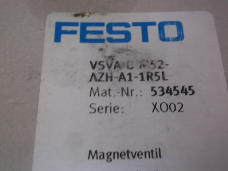 FESTO VSVA-B-M52-AZH-A1-1R5L SOLENOID VALVE  NSMP