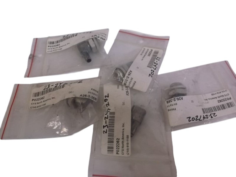 LOT OF 5 FESTO P022262 FITTING NSNP IN A BAG