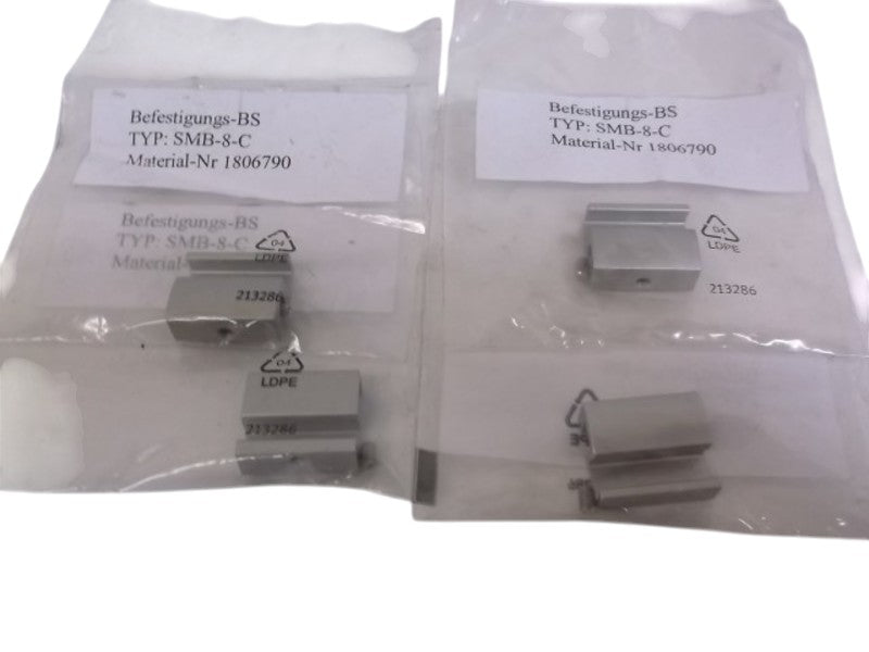 LOT OF 4 FESTO SMB-8-C MOUNTING KIT NSNP IN A BAG