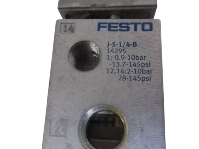 FESTO J-5-1/4-B PNEUMATIC VALVE  UNMP