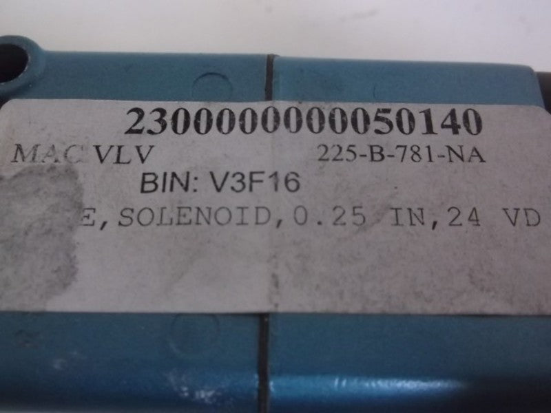 MAC 225-B-781-NA SOLENOID VALVE  UNMP