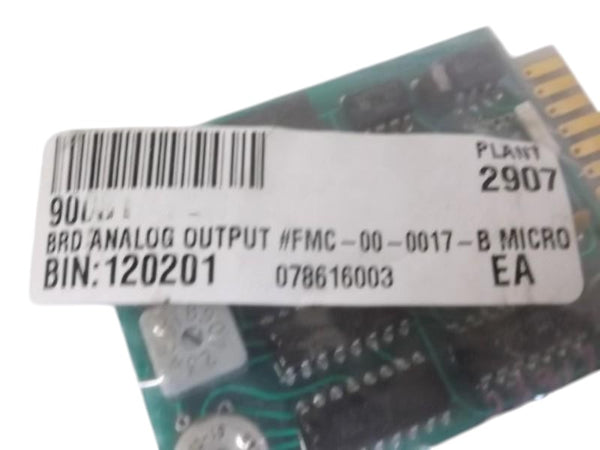 MICRO MOTION FMC-00-0017-B MICRO ANALOG FREQUENCY BOARD  NSNP