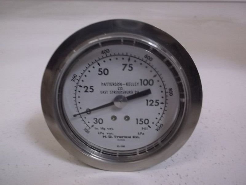 HO TRERICE 52-1980 PRESSURE GAUGE 30-0-150PSI 3-1/2" FACE  NSMP