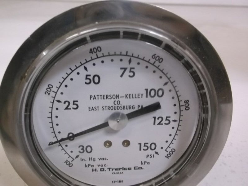 HO TRERICE 52-1980 PRESSURE GAUGE 30-0-150PSI 3-1/2" FACE  NSMP
