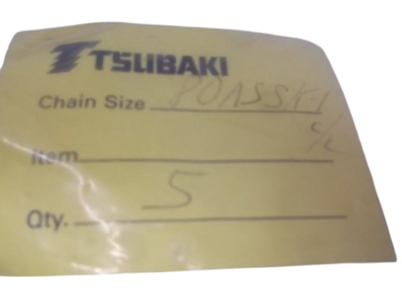LOT OF 5 TSUBAKI 80ASSK-1 CONNECTOR LINK CP NSNP IN A BAG